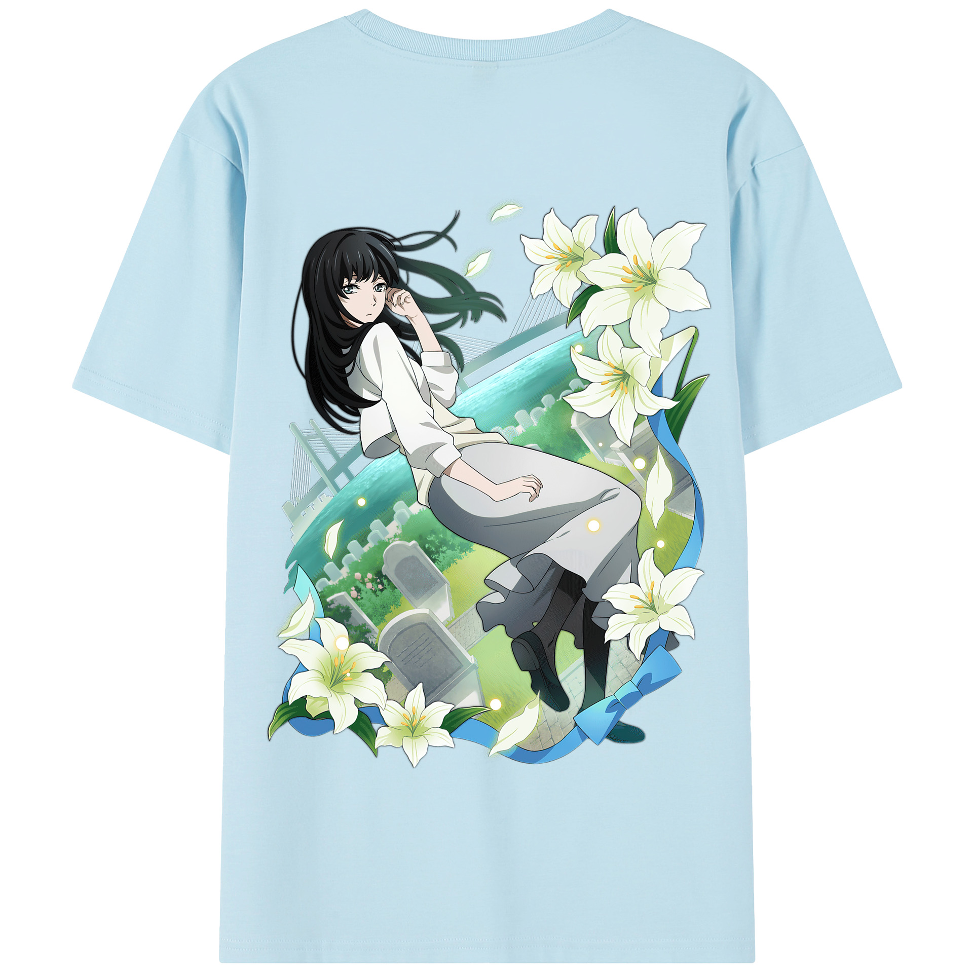 （画像用） 文豪ストレイドッグス Bungo Stray Dogs 綿100％半袖Tシャツ（背面プリント）